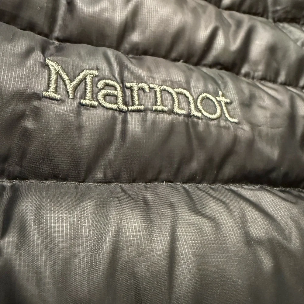 Marmot Black Puffer Jacket - Picture 4 of 7